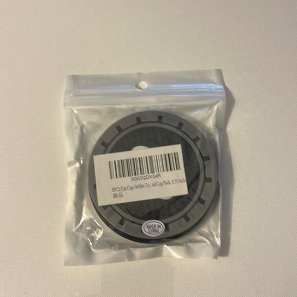 Infinity car cup Coasters in black and gray. Set of 2 NWT - Picture 7 of 7